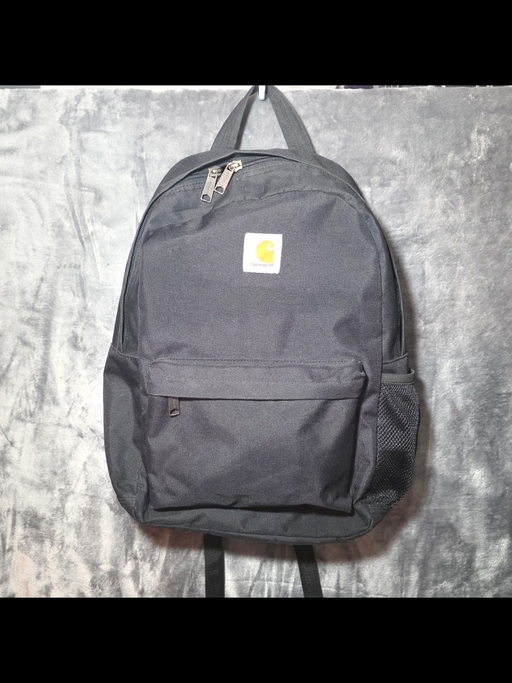 Carhartt Black Canvas Backpack - Classic Everyday Bag